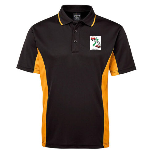 MOWOG Club Polo 1 - Black On White Logo Thumbnail